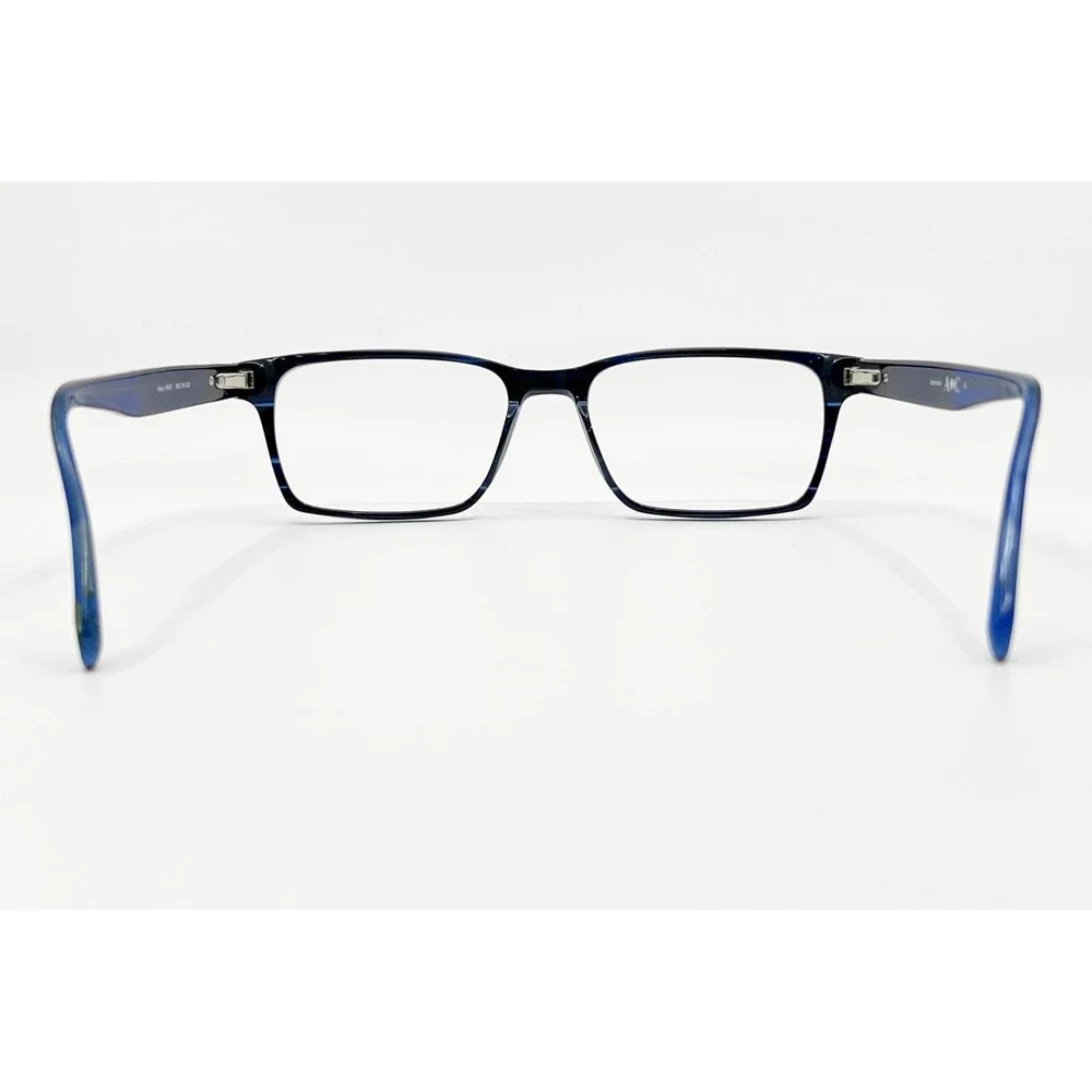 A+C Eyeglasses Mens Blue Rectangle Full Rim Frames 52-16-140